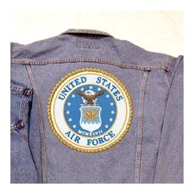 Lee Denim Jacket with Air Force Logo Embroidered by Men's L/S Button Shirts