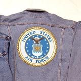 Lee Denim Jacket with Air Force Logo Embroidered