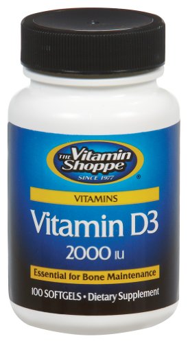 the Vitamin Shoppe - Vitamin D3, 2000 iu , 100 softgels