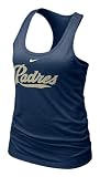 San Diego Padres Women's Navy Bling Tank Top