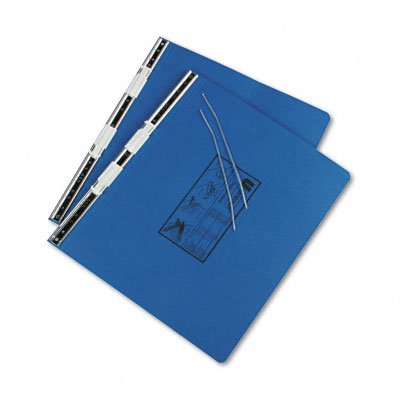 Universal Pressboard Hanging Data Binder, 14-7/8 X 11, Unburst Sheets, Blue