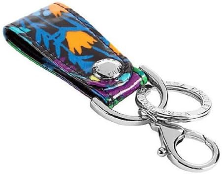 Gorgeous Vera Bradley Loop Keychain in Midnight Blues