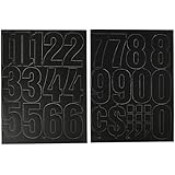 Chartpak 4-Inch Vinyl Numbers, Black (01193)