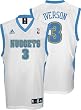 Allen Iverson Youth Jersey: adidas White Replica #3 Denver Nuggets Jersey
