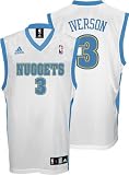 Allen Iverson Denver Nuggets White Youth Replica Adidas NBA Jersey