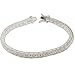 Tennis Bracelet Sterling Silver and Zircon Gemstone 7.5Inches