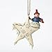 Jim Shore for Enesco Heartwood Creek Snowman on Star Ornament, 4.75