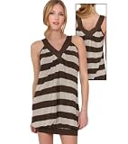 Ella Moss Sylvester Stripe Sleeveless V Neck Tunic