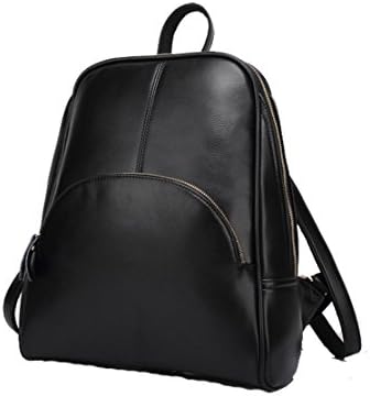 TESSLA Pu Leather-Like Women's Backpack School Bag - Black