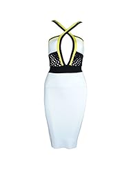 V-neck Nylon/Rayon/Spandex Spaghetti Strap Cocktail Bandage Dress/Bodycon Dress/Club Dress/Prom Dress/Party Dress 
