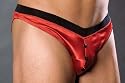 Escante Stretch Satin Button Front Full Back Brief