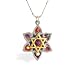 Gold Star of David with Flower Necklace from the Artazia Collection #714 JN