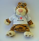 Tiger plush toy with I Love Kristina T-Shirt Reviews