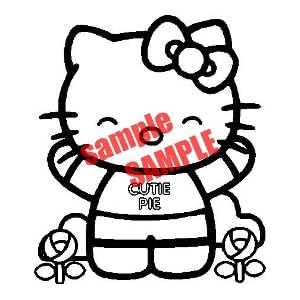 HELLO KITTY CUTIE PIE VINYL DECAL STICKER