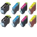 8 Pack (2 each) ink for Canon i560 Pixma iP3000 i550 i850 S400 S450 S500 S520 S530D S600 S630 S750 MultiPass F30 F50 F60 F80 MP700 MP730
