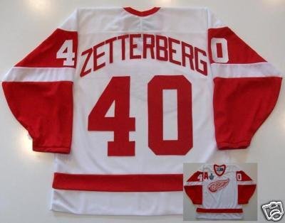 Henrik Zetterberg Detroit Red Wings Jersey 08 Cup Patch - X-Large
