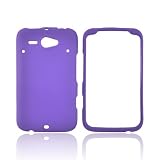Purple Hard Plastic Rubberized Case Cover For HTC ChaCha