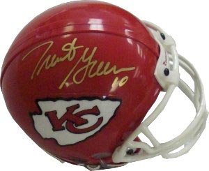 Trent Green Signed Chiefs Mini Helmet