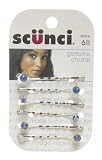 Scunci Effortless Beauty Jewel Bobby Pins, 6-Count, Colors may vary