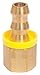 Goodyear Engineered Products Straight Brass Push On Hose Fitting Brass PB-NPF-0606-1 Each