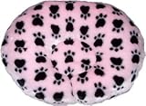 Hugger - Black Paws Pet Bed : Color PINK : Size 27 INCH - STANDARD
