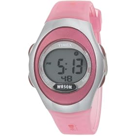 Timex Youth 1440 Translucent Pink Resin Sports Watch - T5B8314E