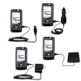 Road Warrior Kit for the Samsung SGH-D820 includes a Car & Wall Charger AND USB cable AND Battery Extender - Gomadic Brand w/ TipExchange Technology