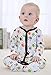BABE MAPS Unisex Babys Footed Sleeper Pajamas Long Sleeved Newborn One Piece