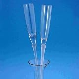 Beverly Clark 70Q Wedding Reception Toasting Glasses Blooming Love Flutes