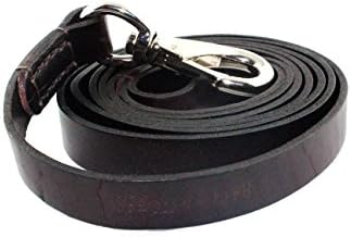 Premium Leather Dog Leash, 6ft Handmade Top Quality Water Resistant 3/4" Leather Leash for Walking &amp; Training All Dog Breeds