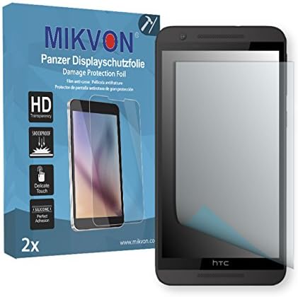 2x Mikvon Armor Screen Protector for HTC One E9s Dual Sim screen fracture protection film - Retail Package with accessories