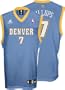 Chauncey Billups Jersey: adidas Light Blue Replica #7 Denver Nuggets Jersey