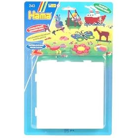 Hama Beads - 4 Large Square Pegboards (Midi Beads)