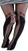 Ymid Select Vintage False Knee High Stockings Lace Sheer Pantyhose One Size