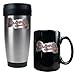 Atlanta Braves MLB Stainless Steel Travel Tumbler & Black Ceramic Mug Set - Primary Logo by Great American Products