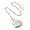 Philip Mercier silberfarbene Taschenuhr an 38,1 cm Kette