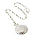 Philip Mercier silberfarbene Taschenuhr an 38,1 cm Kette