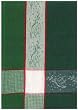 Waffle Weave 100% Cotton Dove Christmas Dishtowel Green 18" X 28" Set / 6