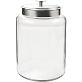 Anchor Hocking Montana 2-1/2-Gallon Jar, Brushed Metal Lid