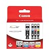 Canon PGI-225 BK/ CLI-226 C,M,Y 4 Pack Value Pack (4530B008) in Retail Packaging