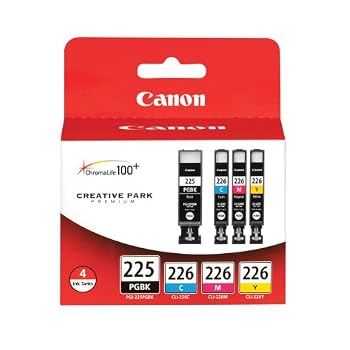 Set A Shopping Price Drop Alert For Canon PGI-225 BK/ CLI-226 C,M,Y 4 Pack Value Pack (4530B008) in Retail Packaging