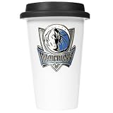 Dallas Mavericks Ceramic Travel Cup (Black Lid)