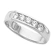 14K White Gold Diamond Wedding Band Duo - Lady's Ring - 0.50 Ct.