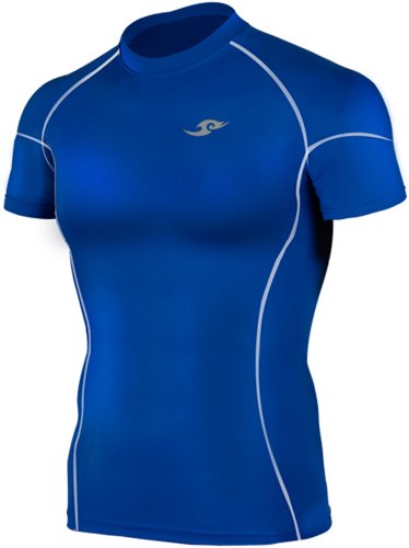 New 035 take five skin tight compression base layer blue running …