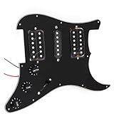 BQLZR Black Loaded Pickguard HSH For Humbuckers Guitar