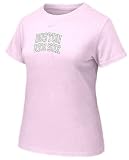 Boston Red Sox WomenÆs MLB Pink Arched Graphic Tee By Nike Team Sports