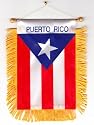 Puerto Rico - Window Hanging Flags