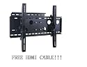 Adjustable Tilting/Swiveling Wall Mount Bracket for LCD Plasma (Max 125Lbs, 32~52inch) & FREE HDMI CABLE