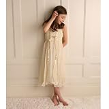 BEAUTIFUL GIRL Spring Clothes IVORY Vintage Easter Occasion Dress 4-16