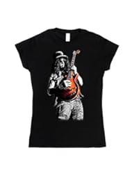Apparel: Slash Guitar Womens Fashion Fit T-shirt (black/colour medium)